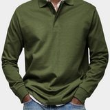 Premium Long Sleeve Polo Shirt: Comfort & Durability