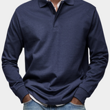 Premium Long Sleeve Polo Shirt: Comfort & Durability