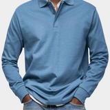 Premium Long Sleeve Polo Shirt: Comfort & Durability