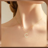 Moon and Bright Stars Necklace