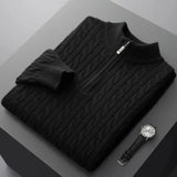 Cashmere Velvet Half Zip