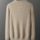 Cashmere Pullover with Half Zip