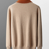 Cashmere Zip-Up Polo Shirt