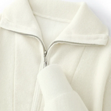 Cashmere Pullover with Half Zip