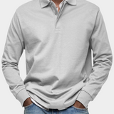 Premium Long Sleeve Polo Shirt: Comfort & Durability