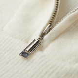 Cashmere Pullover with Half Zip