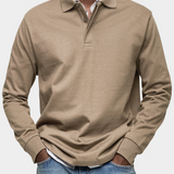 Premium Long Sleeve Polo Shirt: Comfort & Durability
