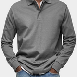 Premium Long Sleeve Polo Shirt: Comfort & Durability