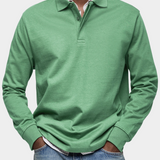 Premium Long Sleeve Polo Shirt: Comfort & Durability