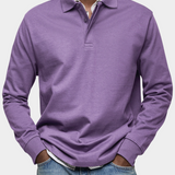 Premium Long Sleeve Polo Shirt: Comfort & Durability