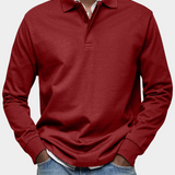 Premium Long Sleeve Polo Shirt: Comfort & Durability