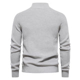 Sweater with zip fastener